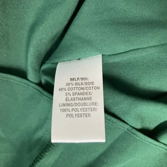 Tanya Taylor Angele Dress Womens S Green Floral Silk Flutter Sleeve Mini Spring - Picture 6 of 11